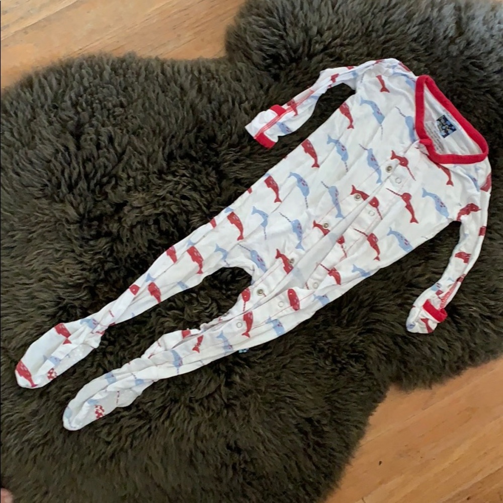 KicKee Pants 6-12 Month Footed Body Suit